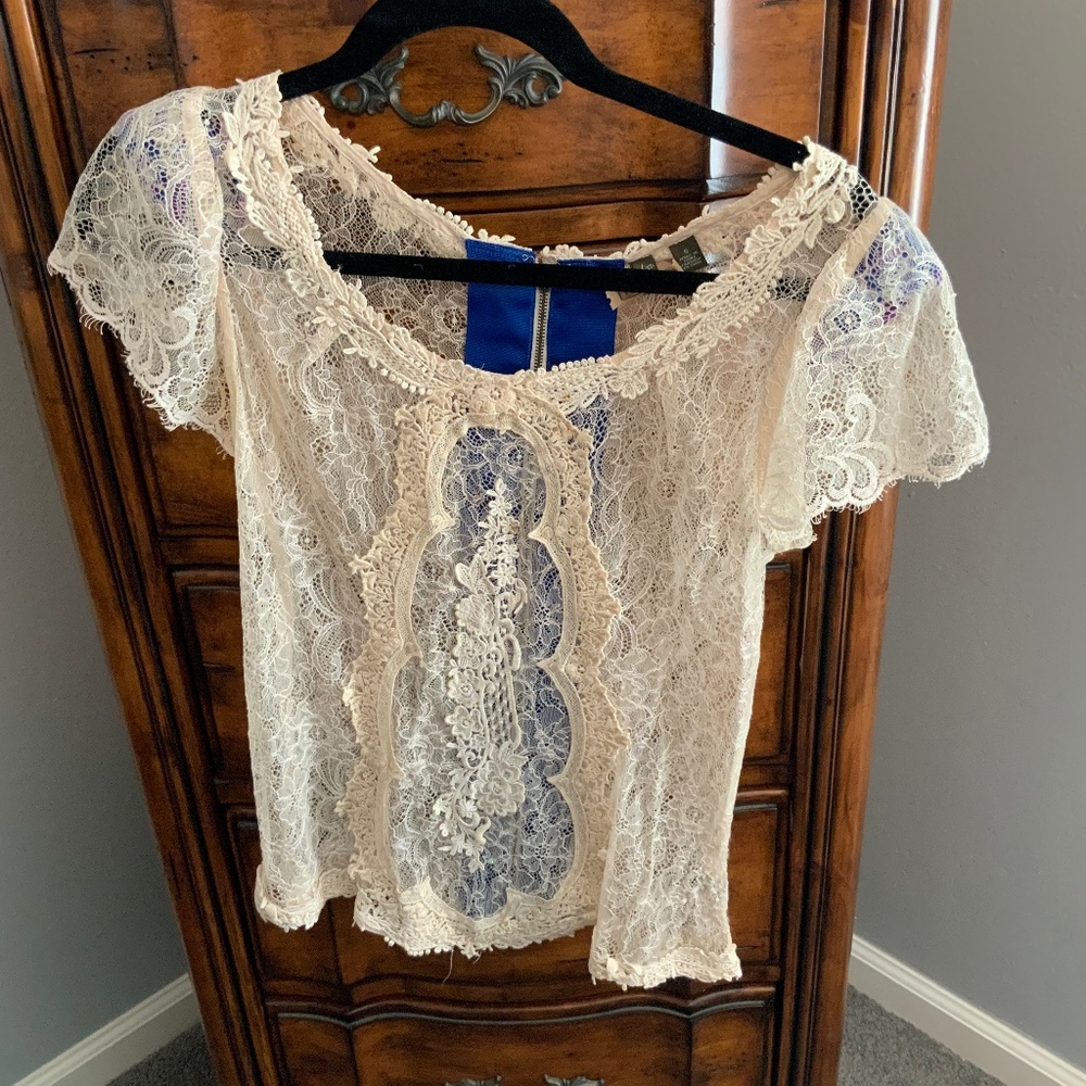 Anthropologie Lace Top